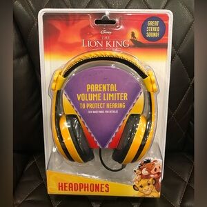 Disney Lion King Yellow and Black Headphones